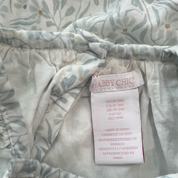 Shabby Chic Floral Ruffle Sleeve Bubble Romper Baby Girl 0-3 months - Picture 4 of 4